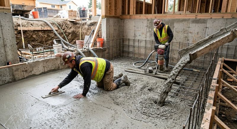 Basement Concrete Installation in Dexter, MI