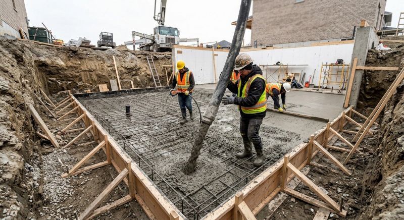 Basement Concrete Installation in Novi, MI