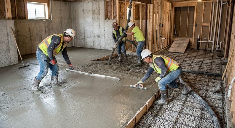 Basement Slab Installation in Brighton, MI