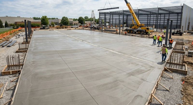 Commercial Slab Construction in Highland, MI