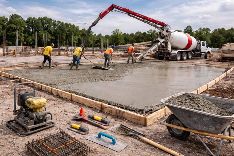 Commercial Slab Construction in Brighton, MI