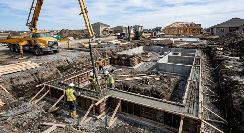 Concrete Foundation Installation in Chelsea, MI