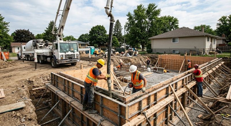 Concrete Foundation Pouring in Brighton, MI