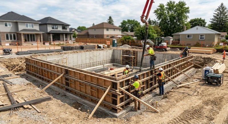 Foundation Construction in Canton, MI