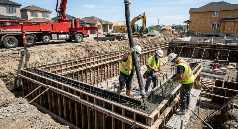 Foundation Wall Pouring in Gregory, MI