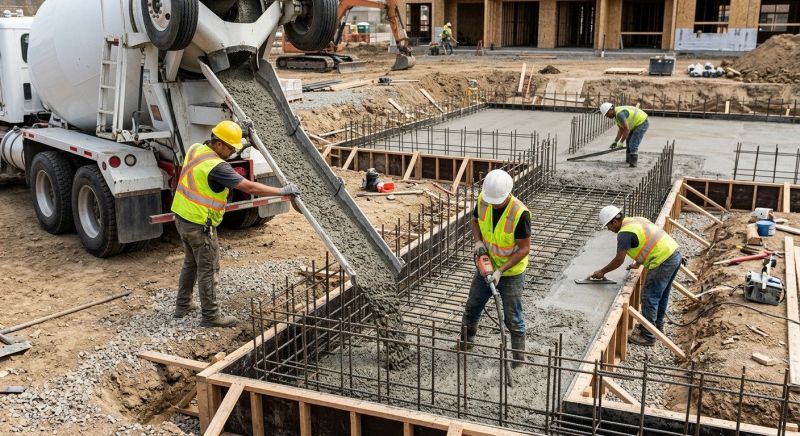 Poured Foundation Installation in Brighton, MI